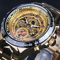 winner mens automatic self winding tachymeter vintage mechanical water ...