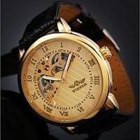 Winner Men\'s Watch Mechanical Skeleton Hollow Engraving (Assorted Color) Wrist Watch Cool Watch Unique Watch