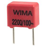 Wima FKP2D012201D00KS FKP2 2200pF ±10% 100V Radial Polypropylene C...