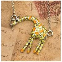 Wild Repbulic Rhinestone Giraffe Necklace