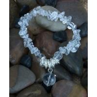 Wild Republic Clear Quartz With Charm Bracele