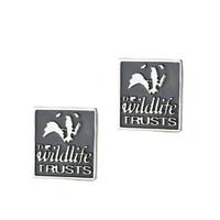 Wild Life Trust Collection Sterling Silver Badger Cufflinks