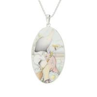 Wind In The Willows Necklace Oval Fine Bone China And Silver