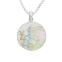 Wind In The Willows Necklace Round Fine Bone China And Silver