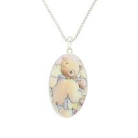 Wind In The Willows Necklace Oval Fine Bone China And Silver