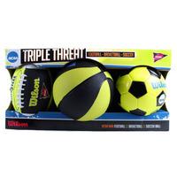 Wilson Sports NCAA Triple Threat Football/Basketl/Americ Kit