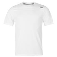 wilson woven crew tennis t shirt mens