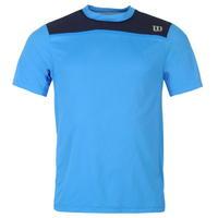 Wilson Woven Crew Tennis T Shirt Mens