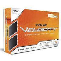 wilson tour velocity distance golf balls 15 ball pack