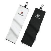 wilson tri fold golf towel white