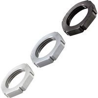 Wiska 10062715 EMUG 25 Silver-Grey Plastic Locknut M25