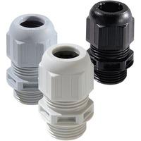 Wiska 10066125 ESKV 40 Black Plastic Cable Gland Short Thread