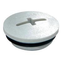 Wiska 10064636 EVSG-ORD 20 Lt Grey Plastic Blind Plug with O-Ring