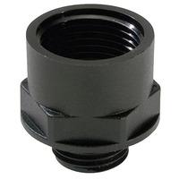 Wiska 10064753 EX-APM 11/16 Black Plastic Thread Adaptor PG11/M16