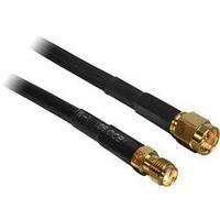 wlan aerials extension cable 1x sma plug 1x sma socket 5 m black gold  ...