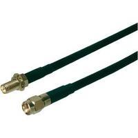 WLAN aerials Extension cable [1x RP-SMA plug - 1x RP-SMA socket] 2 m Black gold plated connectors Digitus