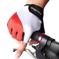 WOLFBIKE Non-slip Shock-absorbing Silicone GEL Road MTB Motorcycle Cycling Bike Bicycle Racing Riding Breathable Half Finger Gloves