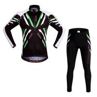 WOSAWE® Quick-dry Stretchy Unisex Mountain Biking Cycling Long Sleeve Jersey Pants Bicycle Tights Clothing Sets Suits Outdoor Sports Bike Racing