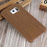 Wood Slim Soft Leather Phone Case for Samsung Galaxy S6/S6 edge