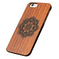 Wooden iphone Case Lucky Flower Carving Concavo Convex Hard Back Cover for iPhone 6s 6 Plus SE 5s 5