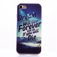 Word Phrase TPU Protection Back Cover Case for iPhone 7/iPhone 7 Plus