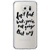 Words Pattern Soft Ultra-thin TPU Back Cover For Samsung Galaxy S7 Edge S7 S6 Edge S6 Edge Plus S6 S5 S4