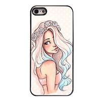 woman face design aluminium hard case for iphone 55s