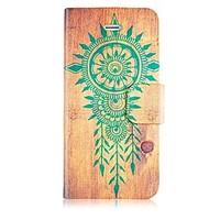 Wooden Style Leather Full Body Case with Card Slot and Magnetic Snap for iPhone 4/4S