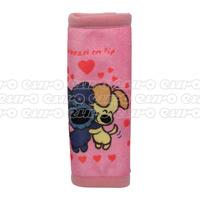 Woezel en Pip seat belt pad pink