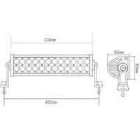 Working light SecoRüt Secorütt LED-ARBEITSSCHEINWERFER 72 W 12 V, 24 V (W x H x D) 338 x 80 x 85 mm 4800 lm