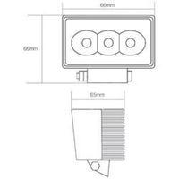 Working light SecoRüt Secorütt LED-ARBEITSSCHEINWERFER 9 W 12 V, 24 V (W x H x D) 66 x 66 x 66 mm 500 lm