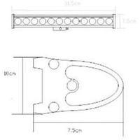 Working light SecoRüt Secorütt LED-ARBEITSSCHEINWERFER 60 W 12 V, 24 V (W x H x D) 315 x 100 x 75 mm 3360 lm