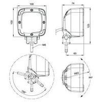 working light secort 12 v 24 v 36 v 48 v w x h x d 100 x 100 x 75 mm 1 ...