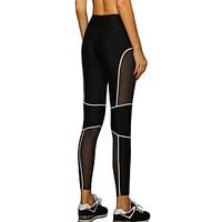 womens sexy quick dry tight compression patchwork sports pants fitness ...