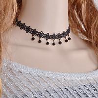 Women\'s Choker Necklaces Gothic Jewelry Lace Drop Black Jewelry Wedding Party Halloween Daily Casual 1pc