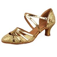 womens dance shoes leatherette patent leather paillette latin sandals  ...