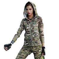 Women\'s Tops Hunting Leisure Sports Waterproof Breathable Windproof Wearable Spring Summer Fall/Autumn Winter Army Green