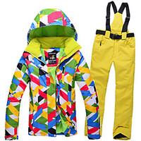 women ski suits removable suspenders wind proof to keep warm