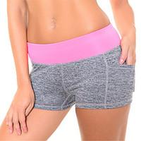 womens elastic quick dry sports shorts fitness running short pants