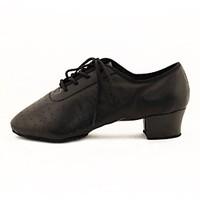 womens dance shoes modern leatherette low heel black