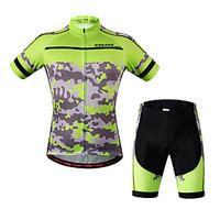 WOSAWE Cycling Jersey with Shorts Women\'s Unisex Short Sleeve Bike Bib Shorts Sweatshirt Jersey Shorts Tops Clothing SuitsQuick Dry