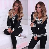 Women\'s Long Sleeve Running Tracksuit Clothing Sets/Suits Breathable Thermal / Warm Compression Sports WearExercise Fitness Leisure