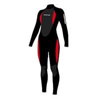 Women\'s 3mm Wetsuit Skin Full Wetsuit Anatomic Design Neoprene Diving Suit Short Sleeve Diving Suits Shorts-Diving