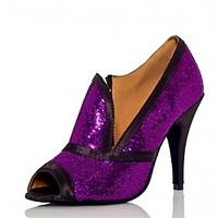 womens latin ballroom dance shoes jazz salsa samba satin sparkling gli ...