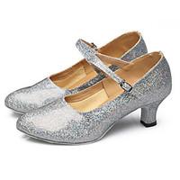 womens dance shoes latin dance sneakers sparkling glitter paillette sy ...