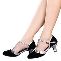 womens dance shoes latin velvet sparkling glitter synthetic cuban heel ...