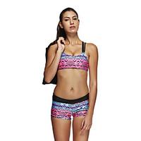 Women\'s Breathable Lightweight Materials Spandex Polyester Diving Suit Sleeveless Swimwear-Swimming Classic Floral / Botanical