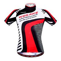 WOSAWE Cycling Jersey Women\'s Unisex Short Sleeve Bike Sweatshirt Jersey Tops Quick Dry Anatomic Design Moisture Permeability Breathable