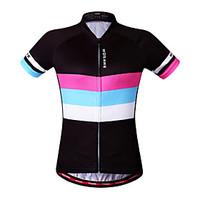 WOSAWE Cycling Jersey Women\'s Short Sleeve Bike Sweatshirt Jersey TopsQuick Dry Windproof Anatomic Design Breathable Reflective Strips