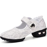 womens dance shoes sneakers lace low heel blackwhitered